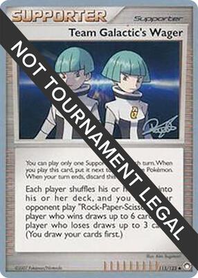 Team Galactic's Wager - 2008 (Paul Atanassov) card from World Championship Decks
