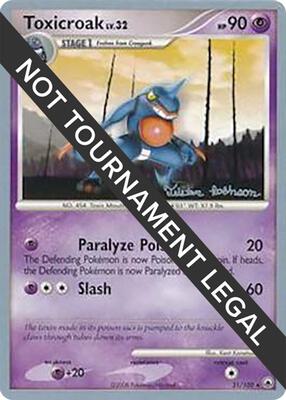 Toxicroak - 2008 (Tristan Robinson) card from World Championship Decks