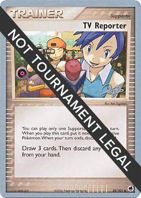 TV Reporter - 2008 (Paul Atanassov) card from World Championship Decks