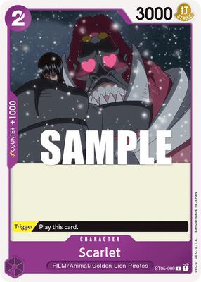 Scarlet card from Starter Deck 5: Film Edition