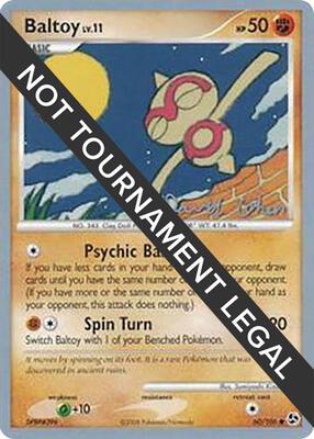 Baltoy - 2009 (David Cohen) card from World Championship Decks