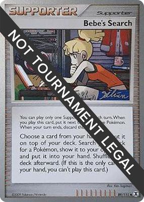 Bebe's Search - 2009 (Stephen Silvestro) card from World Championship Decks