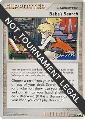 Bebe's Search - 2009 (Jason Martinez) card from World Championship Decks