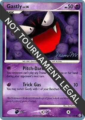 Gastly - 2009 (Jason Martinez) card from World Championship Decks