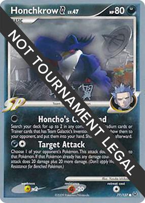 Honchkrow G - 2009 (Tsubasa Nakamura) card from World Championship Decks