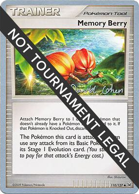 Memory Berry - 2009 (David Cohen) card from World Championship Decks