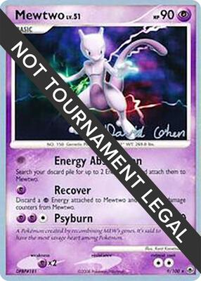 Mewtwo - 2009 (David Cohen) card from World Championship Decks