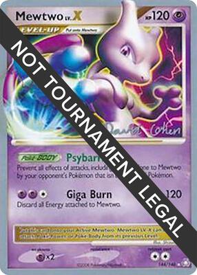 Mewtwo LV.X - 2009 (David Cohen) card from World Championship Decks