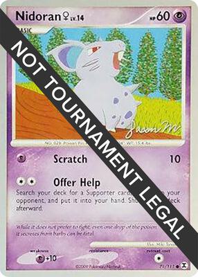 Nidoran F - 2009 (Jason Martinez) card from World Championship Decks