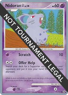 Nidoran F - 2009 (David Cohen) card from World Championship Decks