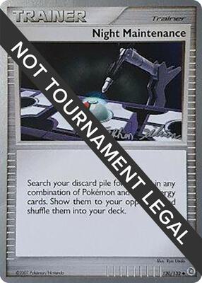Night Maintenance - 2009 (Stephen Silvestro) card from World Championship Decks