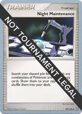 Night Maintenance - 2009 (David Cohen) card from World Championship Decks