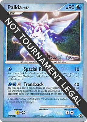 Palkia - 2009 (David Cohen) card from World Championship Decks
