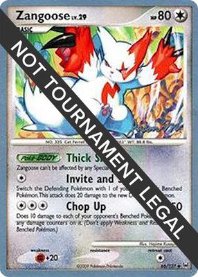 Zangoose - 2009 (Jason Martinez) card from World Championship Decks