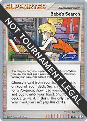 Bebe's Search - 2010 (Michael Pramawat) card from World Championship Decks