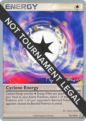 Cyclone Energy - 2010 (Mychael Bryan) card from World Championship Decks