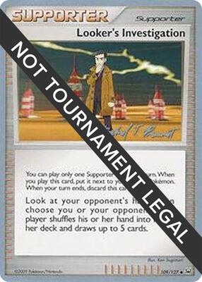 Looker's Investigation - 2010 (Michael Pramawat) card from World Championship Decks