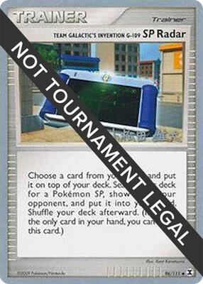 Team Galactic's Invention G-109 SP Radar - 2010 (Yuta Komatsuda) card from World Championship Decks