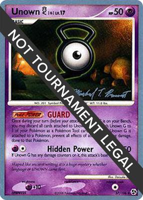 Unown [G] - 2010 (Michael Pramawat) card from World Championship Decks