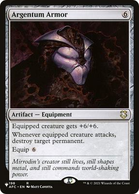 Argentum Armor card from The List Reprints