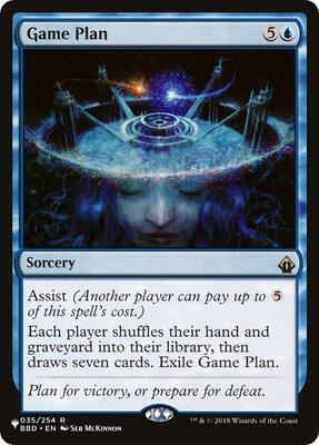Game Plan card from The List Reprints