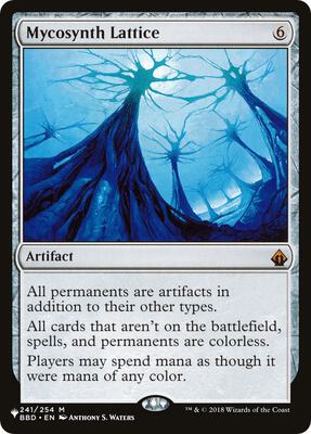 Mycosynth Lattice card from The List Reprints