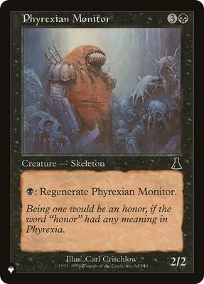 Phyrexian Monitor card from The List Reprints