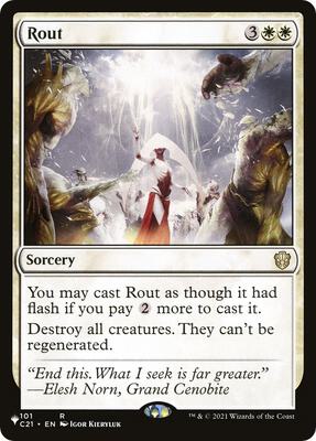 Rout (C21) card from The List Reprints
