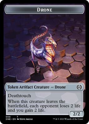 Drone Token card from Phyrexia: All Will Be One