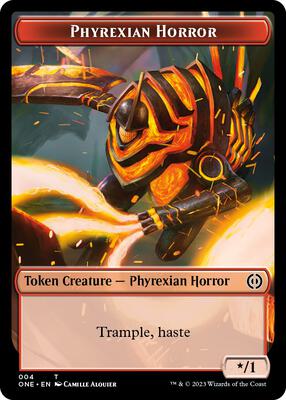 Phyrexian Horror Token (004) card from Phyrexia: All Will Be One