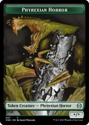 Phyrexian Horror Token (007) card from Phyrexia: All Will Be One