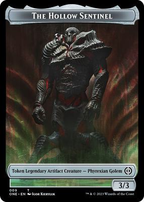 The Hollow Sentinel Token card from Phyrexia: All Will Be One