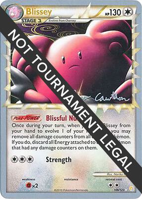 Blissey - 2011 (Ross Cawthon) card from World Championship Decks