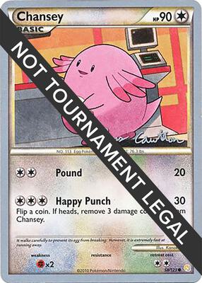 Chansey - 2011 (Ross Cawthon) card from World Championship Decks