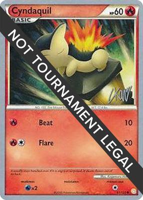 Cyndaquil - 2011 (Christopher Kan) card from World Championship Decks