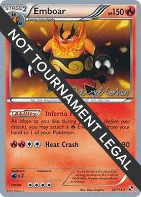 Emboar - 2011 (David Cohen) card from World Championship Decks