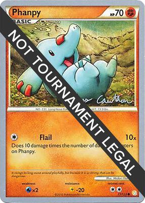 Phanpy - 2011 (Ross Cawthon) card from World Championship Decks
