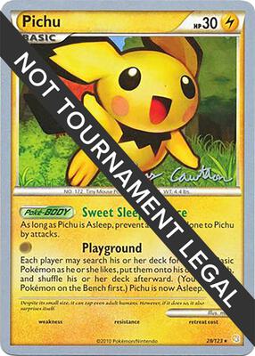 Pichu - 2011 (Ross Cawthon) card from World Championship Decks