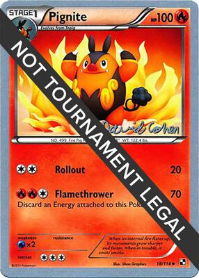 Pignite - 2011 (David Cohen) card from World Championship Decks