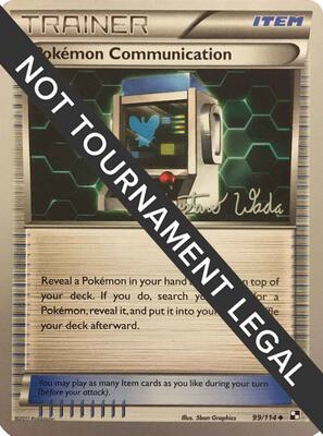 Pokemon Communication - 2011 (Gustavo Wada) card from World Championship Decks