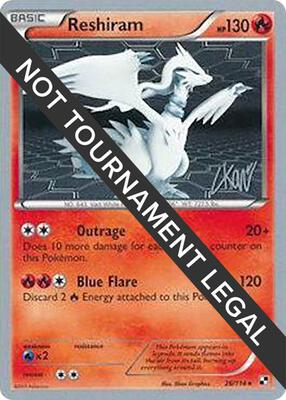 Reshiram - 2011 (Christopher Kan) card from World Championship Decks