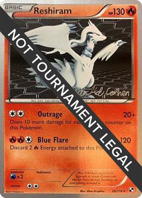 Reshiram - 2011 (David Cohen) card from World Championship Decks