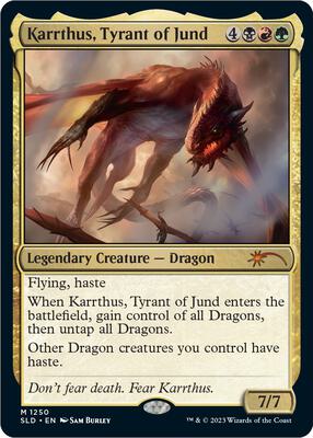 Karrthus, Tyrant of Jund card from Secret Lair Drop Series