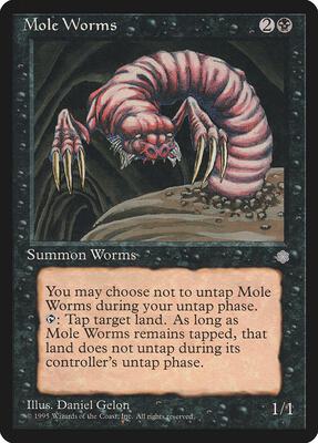 Mole Worms card from Ice Age