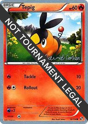 Tepig - 2011 (David Cohen) card from World Championship Decks