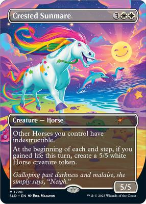 Crested Sunmare card from Secret Lair Drop Series