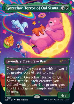 Goreclaw, Terror of Qal Sisma card from Secret Lair Drop Series