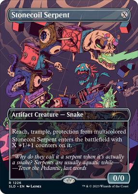 Stonecoil Serpent card from Secret Lair Drop Series