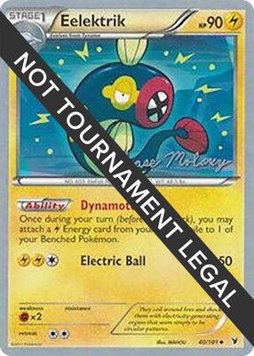 Eelektrik - 2012 (Chase Moloney) card from World Championship Decks