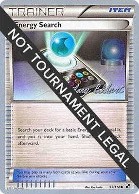 Energy Search - 2012 (Zachary Bokhari) card from World Championship Decks